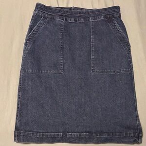 DownEast Dark Blue Denim Skirt